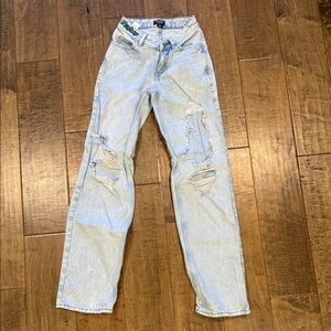 PacSun Light Blue Distressed Boyfriend Jeans